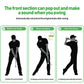 Golf Swing Training Aid Telescopic Impact Sound Stick Exercise Tool for Practice - Black