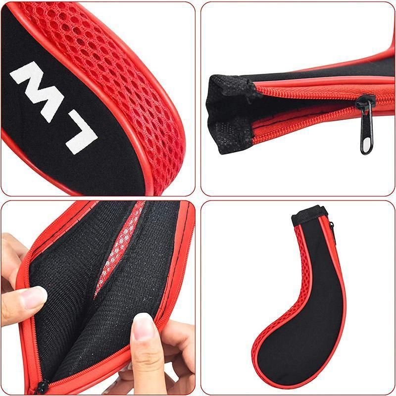 12Pcs Golf Head Cover Iron Putter Driver Headcover Protective Set Club Covers - Black