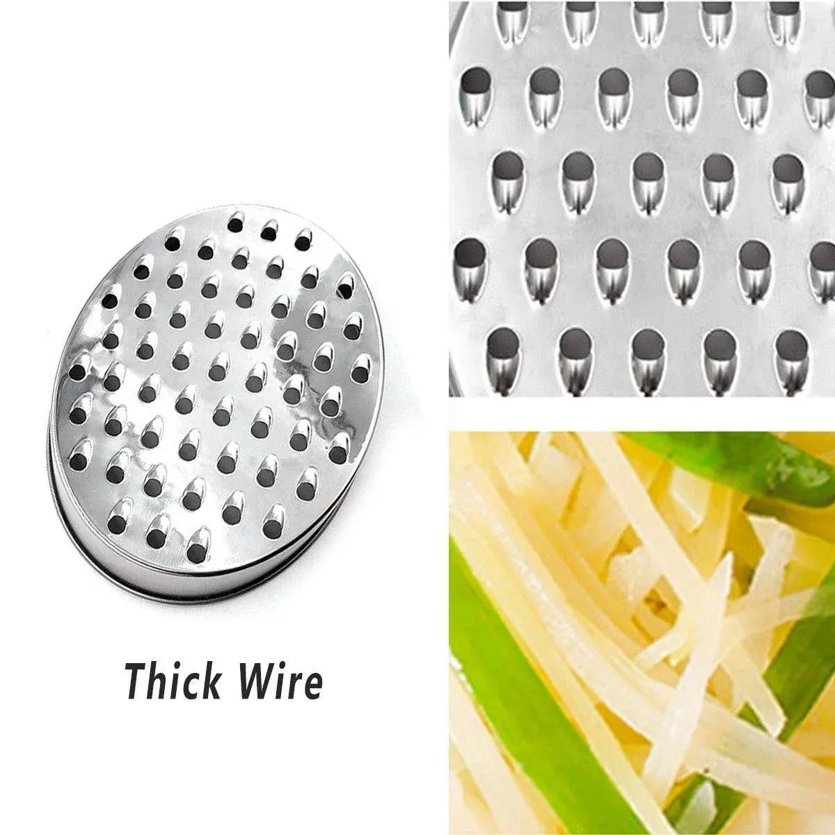 Stainless Steel Kitchen Cheese Grater with Container Storing Fruits Cheese Box - Red