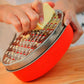 Stainless Steel Kitchen Cheese Grater with Container Storing Fruits Cheese Box - Red