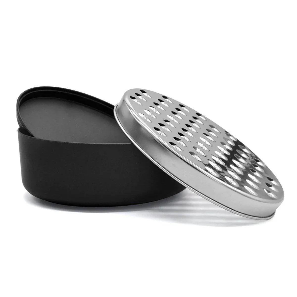 Stainless Steel Kitchen Cheese Grater with Container Storing Fruits Cheese Box - Red