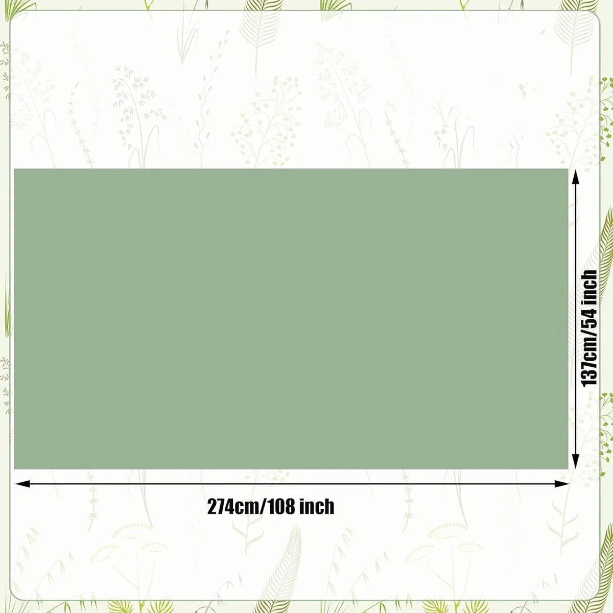 6pcs Green Disposable Tablecloths for Party and Event Decorations Table Covers