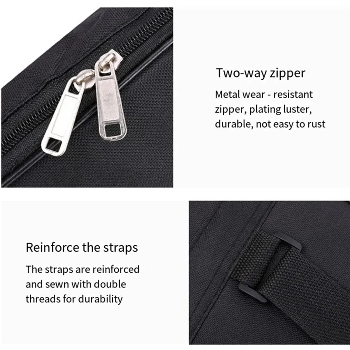 Electric Bass Guitar Bag Padded Backpack Cotton Shoulder Case Thick Protection