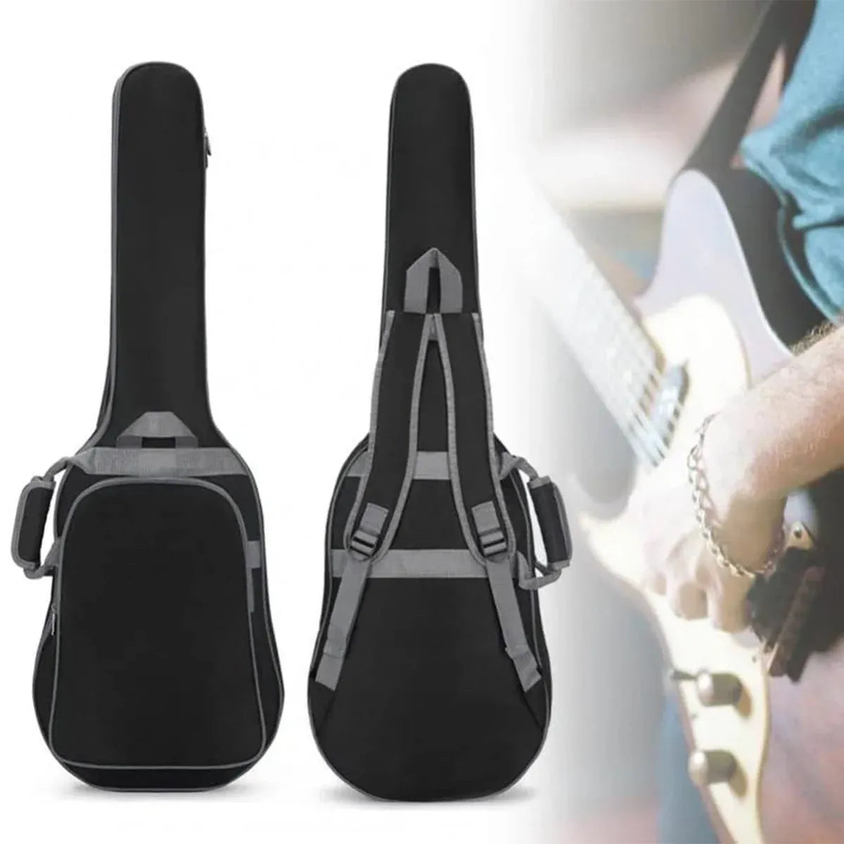 Universal C2 Electric Guitar Bag Thickened Waterproof Double Shoulder Storage