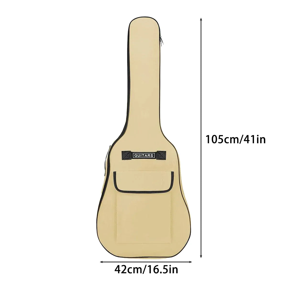 41Inch Wood Guitar Bag Basic Model 5MM Thick Cotton Double Strap Soft Guitar Bag