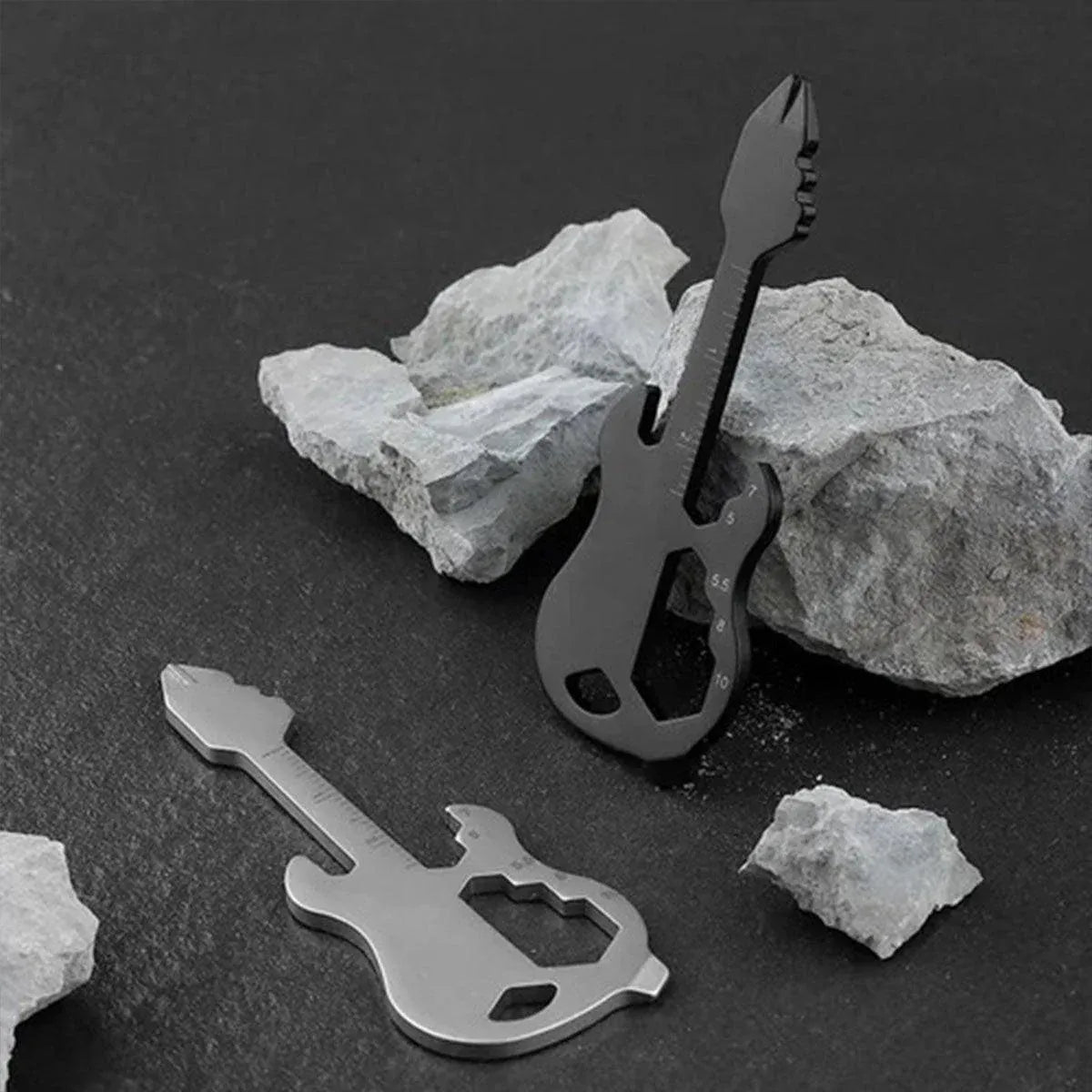 Portable Multi-Tool Key Chain Multi-functional Pocket Tool for Outdoor Camping - Silver