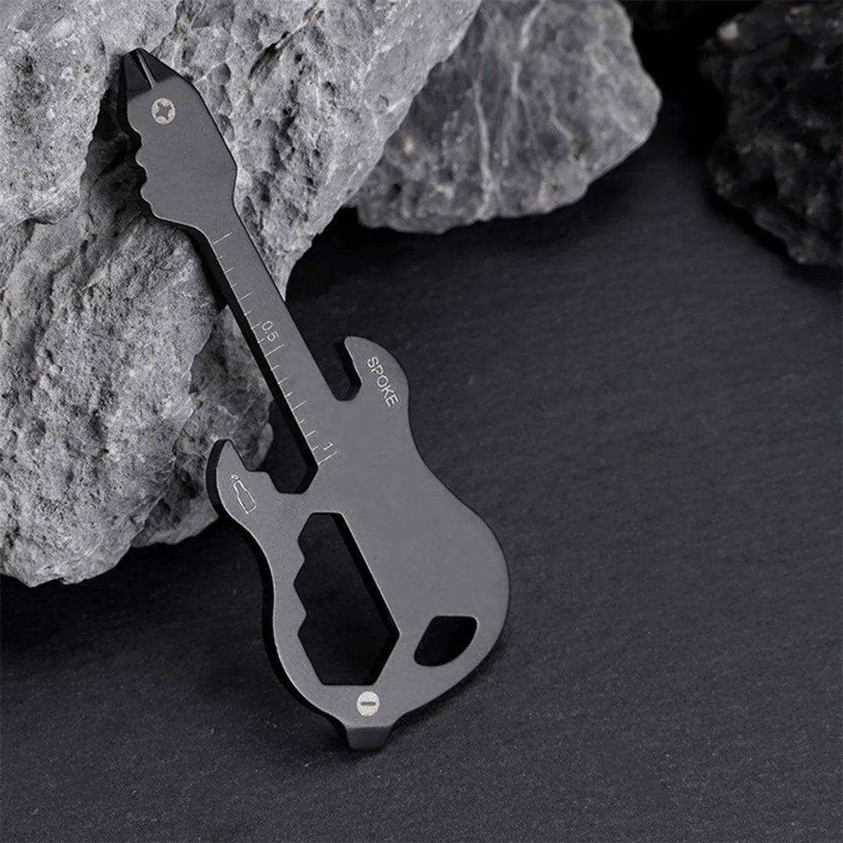 Portable Multi-Tool Key Chain Multi-functional Pocket Tool for Outdoor Camping - Silver