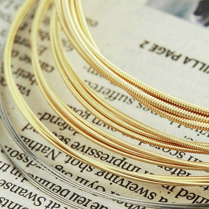 Acoustic Music Guitar Strings Steel Premium Light Universal 6 Pcs Sent Free