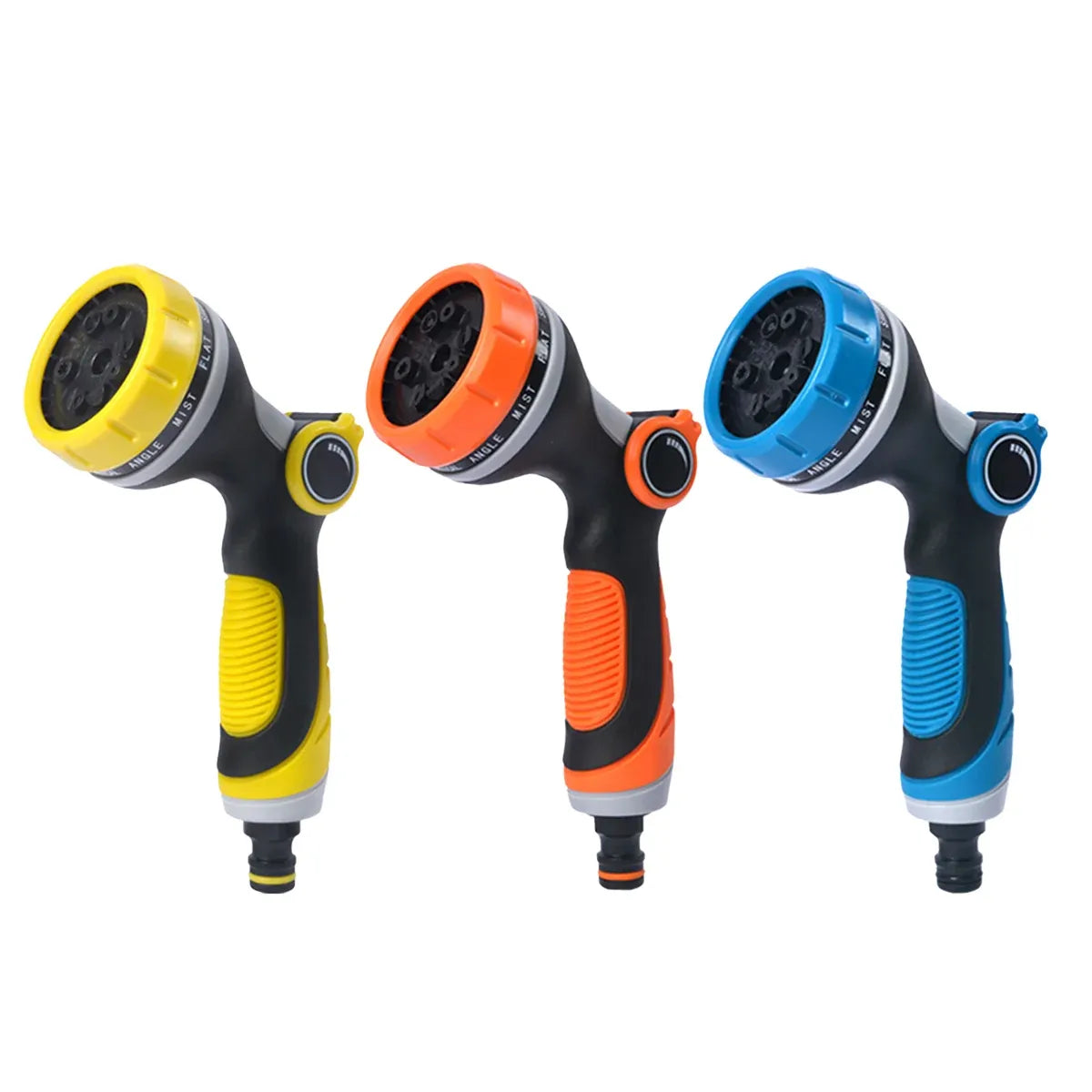 10-Function Garden Hose Nozzle Sprayer for Watering and Car Washing - Blue