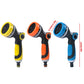 10-Function Garden Hose Nozzle Sprayer for Watering and Car Washing - Blue