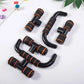 H Shaped Push Up Bars Home Fitness Equipment for Chest Arm Shoulder Training - Red