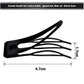 UP 30X Double-grip Hair Clips Metal Snap Barrettes Hair Styling Tool Women Girls - Black(10PCS)