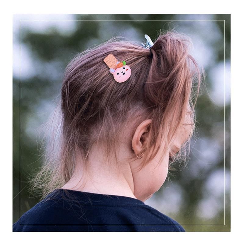 26Pcs Hair Clips Set Snap Bows and Hairpins for Styling and Everyday Use - Heart ( Without Bottle)