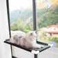 Cat Window Bed Suction Cup Hammock Black Breathable Hanging Seat 55x35cm