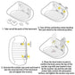 Cat Hammock Bed Glass Hanging Basket Clear Pet Nest Elevated Sleeping Bed - White