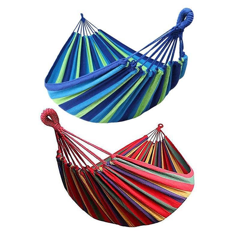 Double Outdoor Hammock 260x150cm with Straps for Camping Hanging