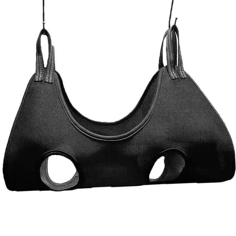 L Size Hammock Helper Pet Dog Cat Grooming Restraint Bags For Bathing Trimming Nail - Black