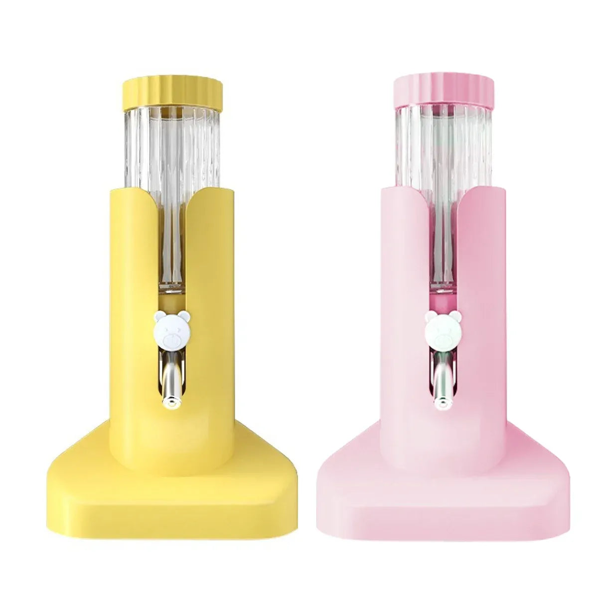 Hamster Water Dispenser Kettle Large Leak Proof Bracket Pet Drinking Supplies - Yellow