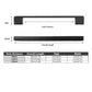 Dark Grey Modern Simple Wardrobe Handle 96/128/160mm Drawer Cabinet Door Pull - 128mm