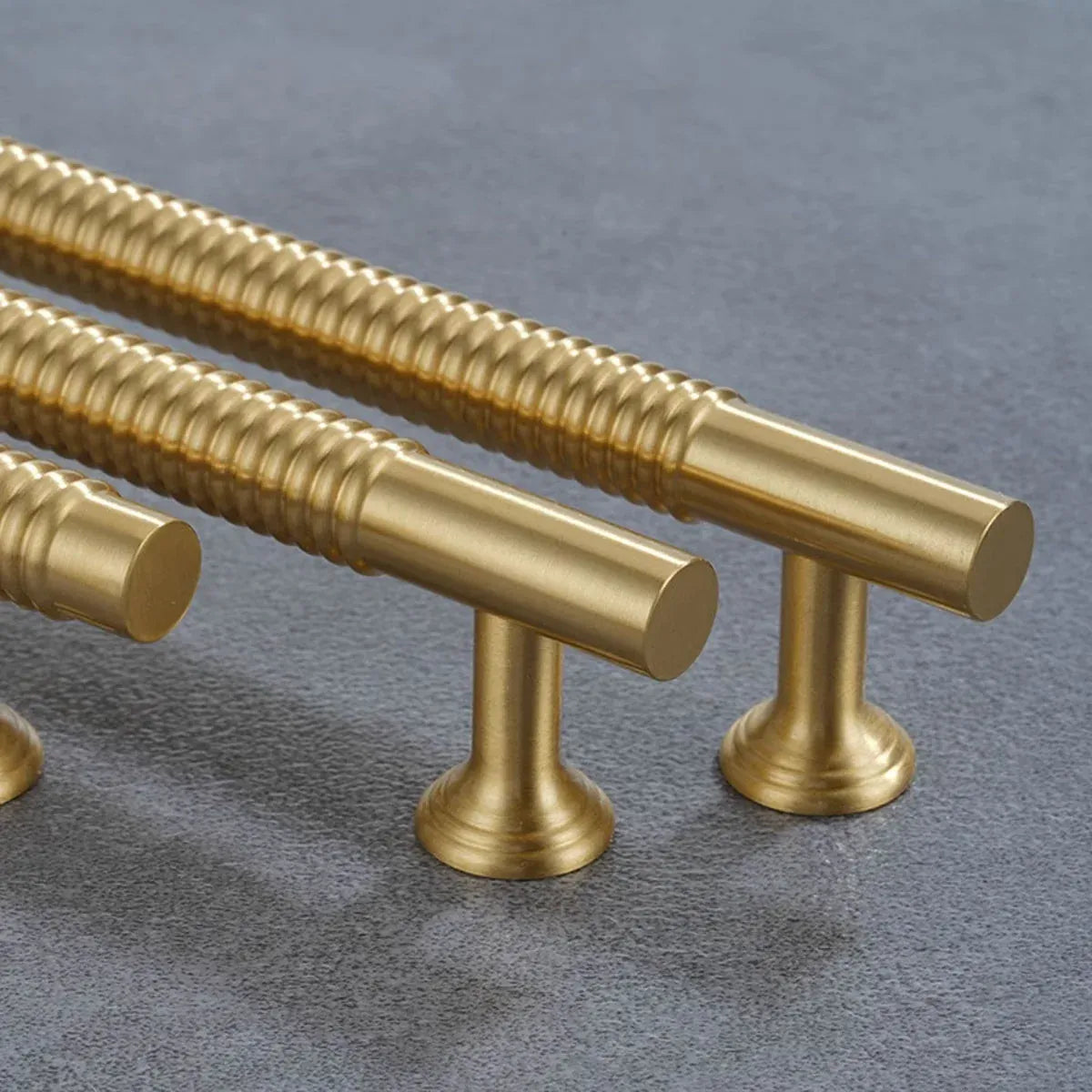 6 Sizes Gold Cabinet Door Handle Light Luxury Bronze Pull for Wardrobe Drawer - 320mm-Hole Distance