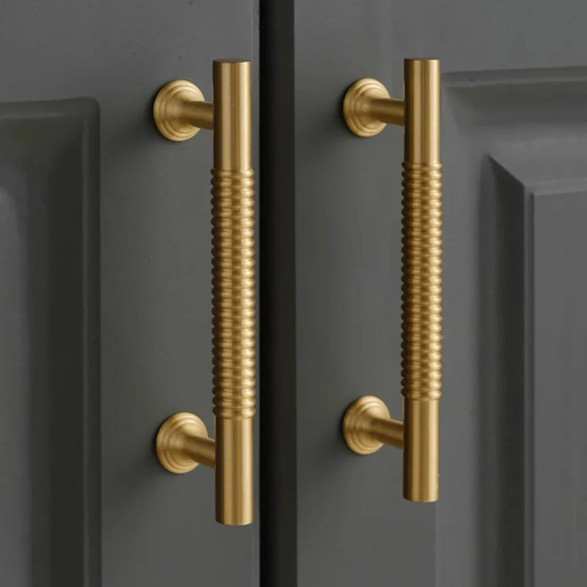 6 Sizes Gold Cabinet Door Handle Light Luxury Bronze Pull for Wardrobe Drawer - 320mm-Hole Distance