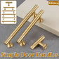 6 Sizes Gold Cabinet Door Handle Light Luxury Bronze Pull for Wardrobe Drawer - 320mm-Hole Distance