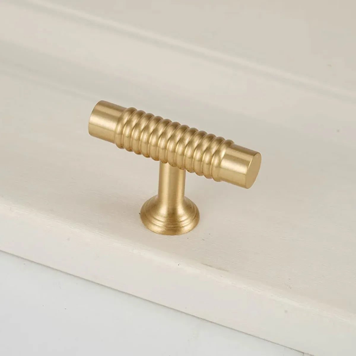 6 Sizes Gold Cabinet Door Handle Light Luxury Bronze Pull for Wardrobe Drawer - Single Hole
