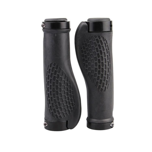 Cycling Lock-On Mtb Ergonomic  Mountain Bike  Rubber  Grips Bicycle Handlebar Au - Black