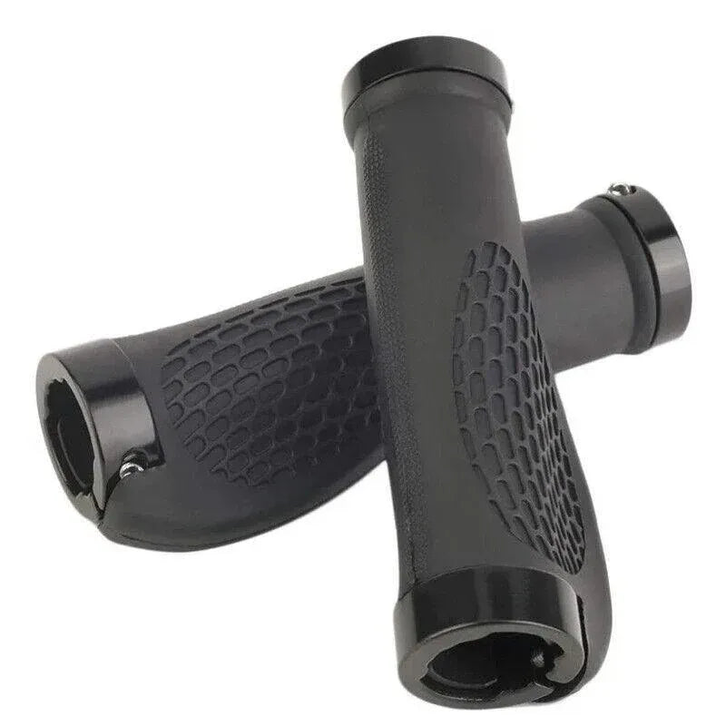 Cycling Lock-On Mtb Ergonomic  Mountain Bike  Rubber  Grips Bicycle Handlebar Au - Black