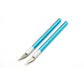 Craft Knife with 5 Blades Metal Handle Cutter Engraving Hobby Scalpel Tool - Blue