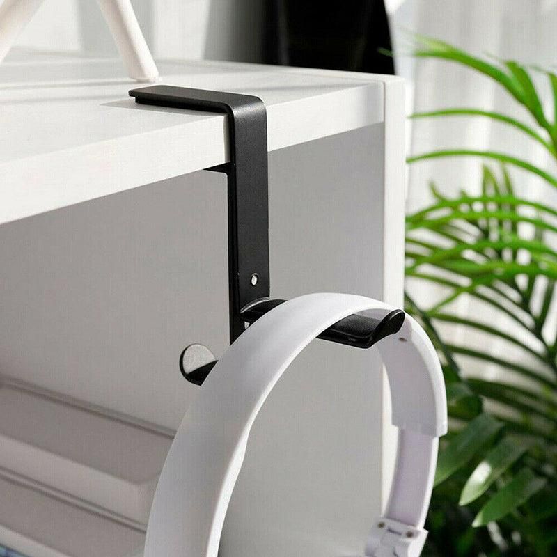 Metal Earphone Headset Desks Display Stand Hanger Holder Headphone Bracket Hook - Red