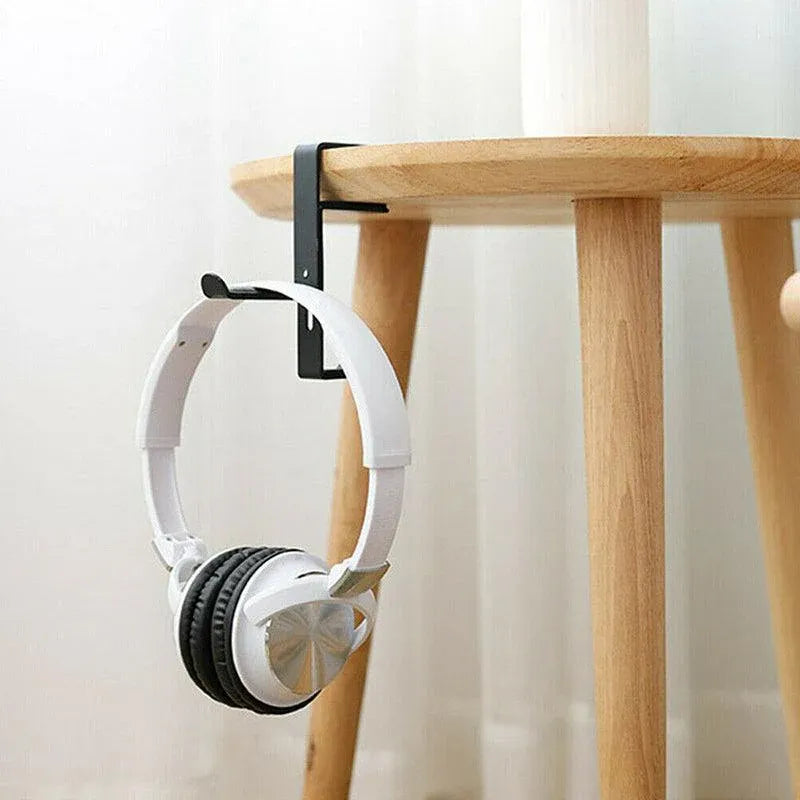 Metal Earphone Headset Desks Display Stand Hanger Holder Headphone Bracket Hook - Red