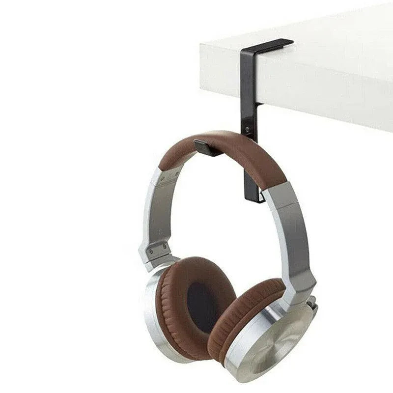 Metal Earphone Headset Desks Display Stand Hanger Holder Headphone Bracket Hook - Red