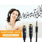 3.5mm AUX Cable Mic Audio Splitter Extension Headphone Adapter Male to Female - 2 Male to 1 Female Jack