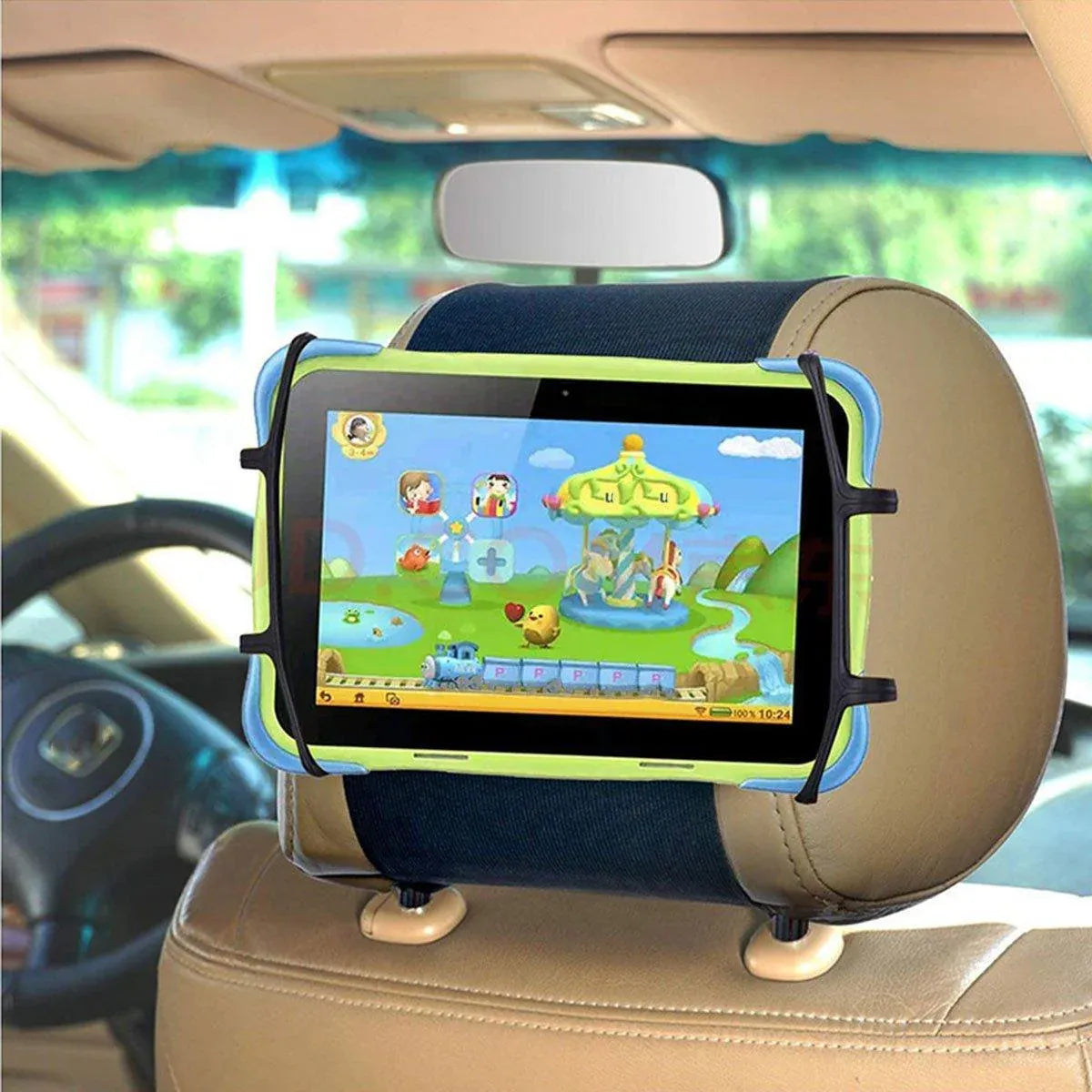 Rotating Car Headrest Tablet Holder Rear Seat Mount for iPad and Tablets
