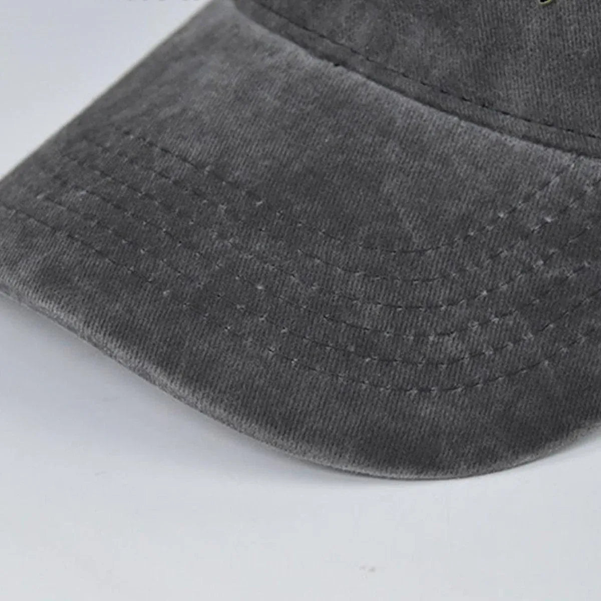 Unisex Summer Denim Sun Visor Cap Breathable Washed Running Hat - Khaki
