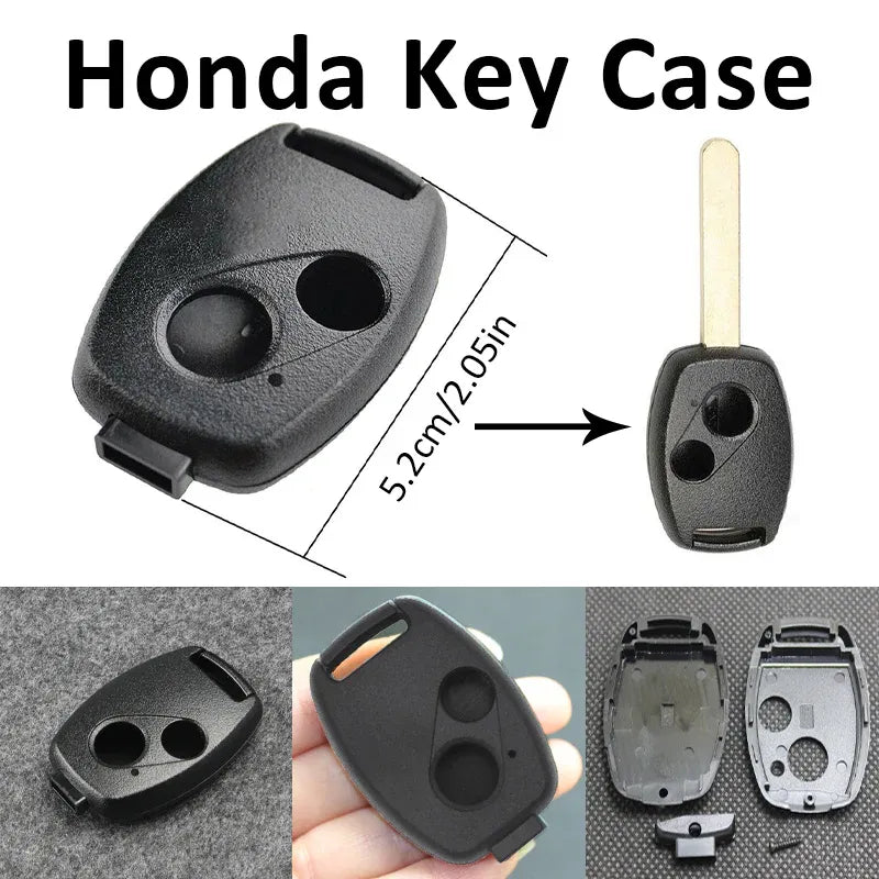 Honda 2 Button Key Shell Replacement Case for Accord Civic CRV Jazz Odyssey