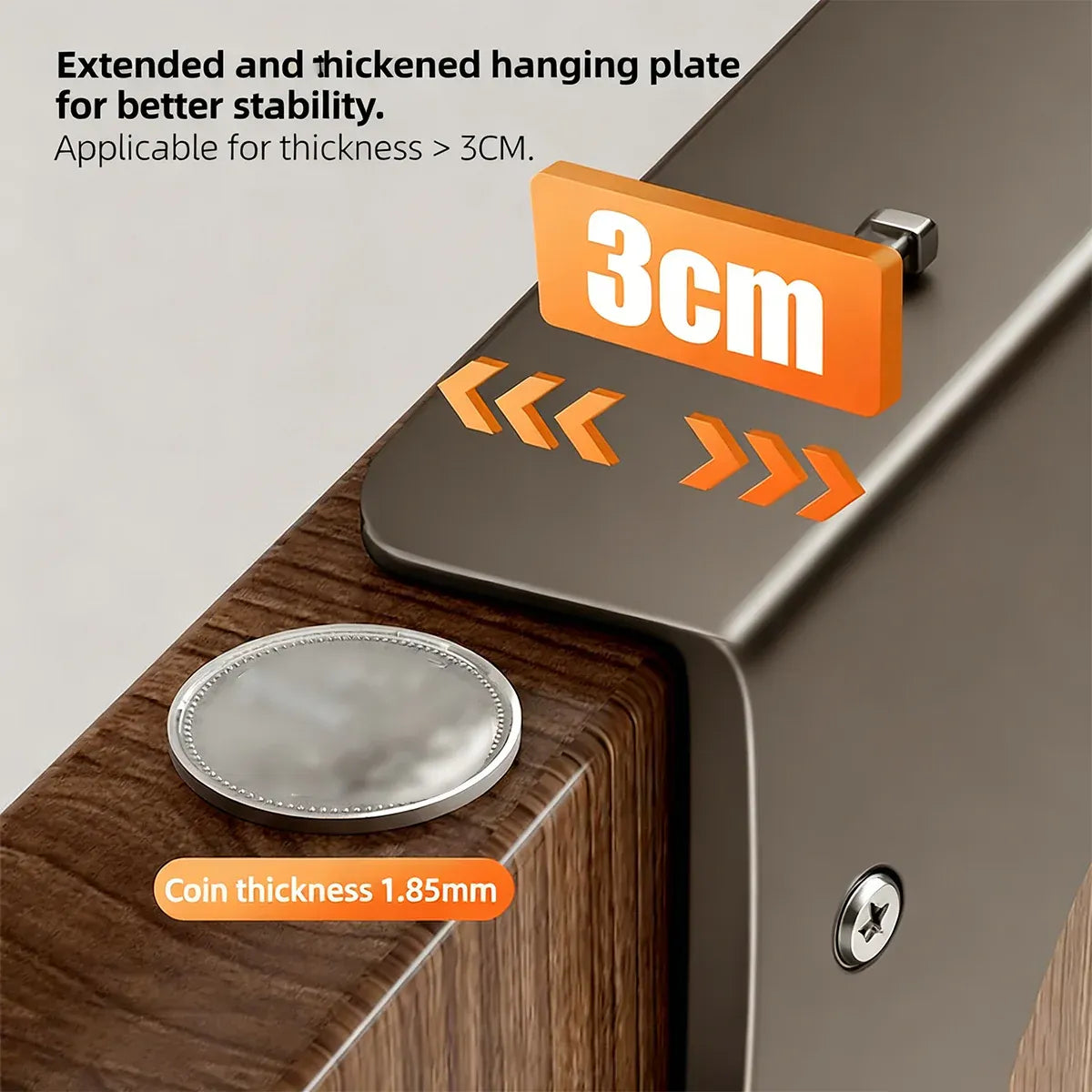 Door Hanger Hook Rack Over The Door Organiser with 6 Hooks for Coat Jacket Bag