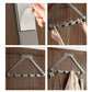 Door Hanger Hook Rack Over The Door Organiser with 6 Hooks for Coat Jacket Bag