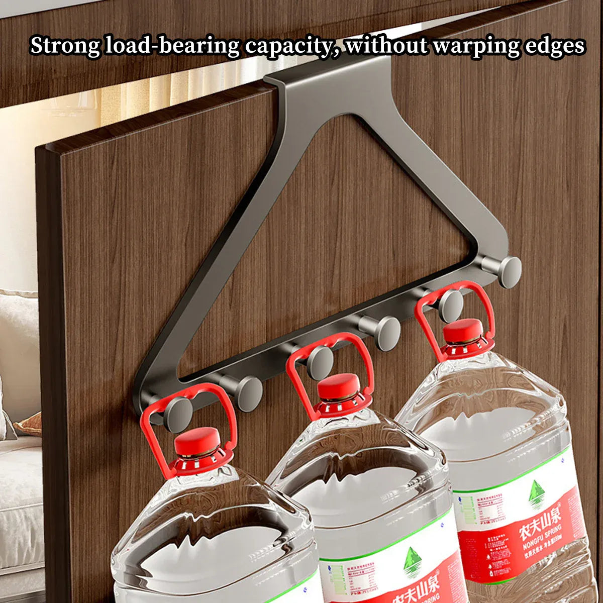Door Hanger Hook Rack Over The Door Organiser with 6 Hooks for Coat Jacket Bag