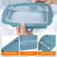 2pcs Large Capacity Ice Cube Tray Mold Rectangle Silicone Ice Grid Maker Kitchen - Orange