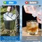 2pcs Large Capacity Ice Cube Tray Mold Rectangle Silicone Ice Grid Maker Kitchen - Orange
