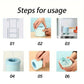 Silicone Ice Cube Tray Mould Ice Box Compartment Bucket for Easy Ice Making - Blue