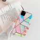 Rainbow Case for iPhone 14 13 12 11 Pro Max XR XS Marble Phone Shockproof Cover Silicone - For iphone 14