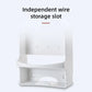 Iron Stand Double Hook Storage Rack Hanging Iron Holder for Home Organisation - White