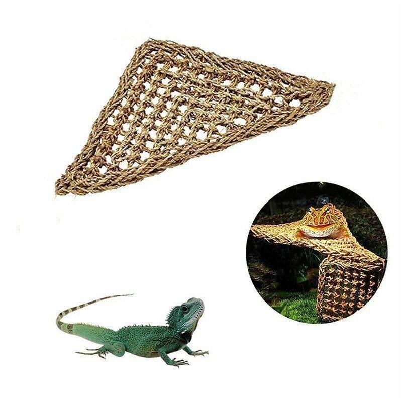 Natural Straw Reptile Bed Hammock Basking Relaxation 28cm 540460 Comfortable