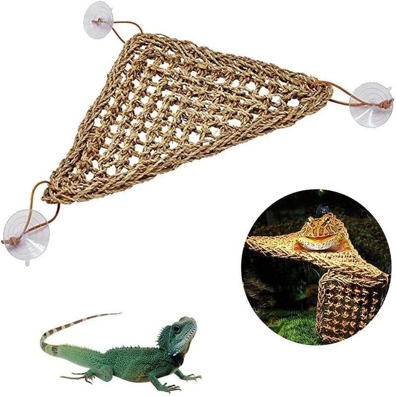 Bed Hammock Basking Relaxation 28cm 540460 Comfortable Natural Straw Reptile