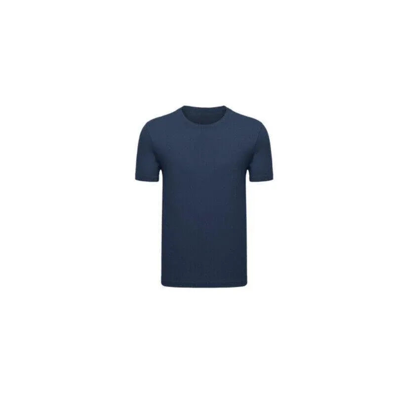 L Size Gildan Men T-shirt Plain Blank 100% premium Cotton Basic Tee Short Sleeve 76000 - Navy