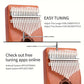 17-Key Beginner Thumb Piano Portable Instrument for Music Learning and Practice