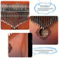17-Key Beginner Thumb Piano Portable Instrument for Music Learning and Practice